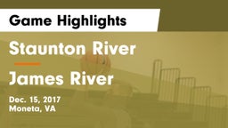 Staunton River  vs James River  Game Highlights - Dec. 15, 2017
