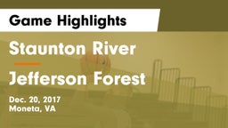 Staunton River  vs Jefferson Forest  Game Highlights - Dec. 20, 2017