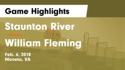 Staunton River  vs William Fleming  Game Highlights - Feb. 6, 2018