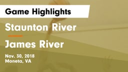 Staunton River  vs James River  Game Highlights - Nov. 30, 2018