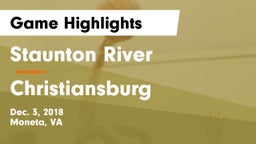 Staunton River  vs Christiansburg  Game Highlights - Dec. 3, 2018