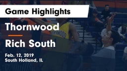 Thornwood  vs Rich South Game Highlights - Feb. 12, 2019