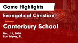 Evangelical Christian  vs Canterbury School Game Highlights - Dec. 11, 2020