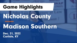 Nicholas County  vs Madison Southern Game Highlights - Dec. 21, 2022