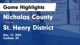 Nicholas County  vs St. Henry District  Game Highlights - Dec. 17, 2022