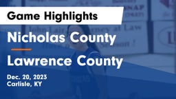 Nicholas County  vs Lawrence County  Game Highlights - Dec. 20, 2023