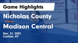 Nicholas County  vs Madison Central  Game Highlights - Dec. 21, 2023