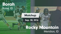 Matchup: Borah  vs. Rocky Mountain  2016