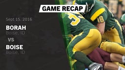 Recap: Borah  vs. Boise  2016