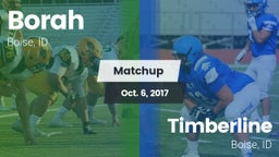 Matchup: Borah  vs. Timberline  2017