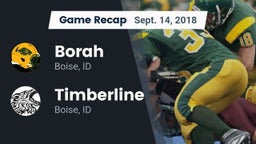 Recap: Borah  vs. Timberline  2018