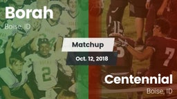 Matchup: Borah  vs. Centennial  2018