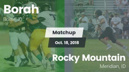 Matchup: Borah  vs. Rocky Mountain  2018