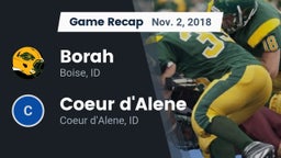 Recap: Borah  vs. Coeur d'Alene  2018