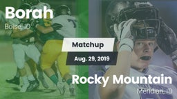 Matchup: Borah  vs. Rocky Mountain  2019