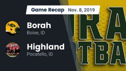 Recap: Borah  vs. Highland  2019