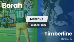 Matchup: Borah  vs. Timberline  2020