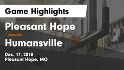 Pleasant Hope  vs Humansville Game Highlights - Dec. 17, 2018