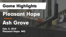 Pleasant Hope  vs Ash Grove  Game Highlights - Feb. 5, 2019
