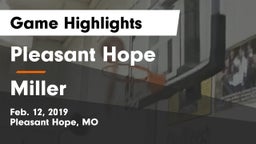 Pleasant Hope  vs Miller  Game Highlights - Feb. 12, 2019