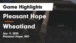 Pleasant Hope  vs Wheatland  Game Highlights - Jan. 9, 2020