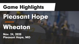 Pleasant Hope  vs Wheaton  Game Highlights - Nov. 24, 2020