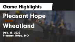 Pleasant Hope  vs Wheatland  Game Highlights - Dec. 15, 2020