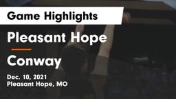 Pleasant Hope  vs Conway  Game Highlights - Dec. 10, 2021