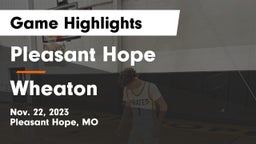 Pleasant Hope  vs Wheaton  Game Highlights - Nov. 22, 2023