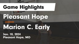 Pleasant Hope  vs Marion C. Early Game Highlights - Jan. 10, 2024