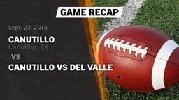 Recap: Canutillo  vs. canutillo vs del valle 2016