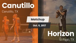 Matchup: Canutillo High vs. Horizon  2017