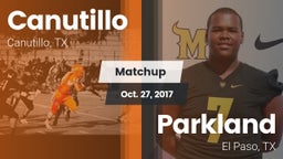 Matchup: Canutillo High vs. Parkland  2017