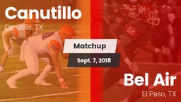 Matchup: Canutillo High vs. Bel Air  2018