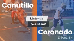 Matchup: Canutillo High vs. Coronado  2018