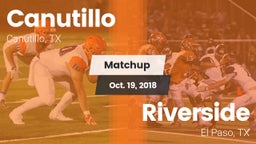 Matchup: Canutillo High vs. Riverside  2018