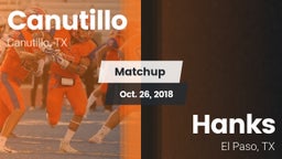 Matchup: Canutillo High vs. Hanks  2018