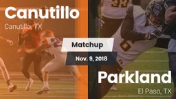 Matchup: Canutillo High vs. Parkland  2018