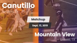 Matchup: Canutillo High vs. Mountain View  2019
