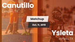 Matchup: Canutillo High vs. Ysleta  2019