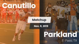 Matchup: Canutillo High vs. Parkland  2019
