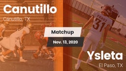 Matchup: Canutillo High vs. Ysleta  2020