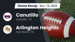 Recap: Canutillo  vs. Arlington Heights  2022