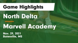 North Delta  vs Marvell Academy  Game Highlights - Nov. 29, 2021
