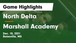 North Delta  vs Marshall Academy  Game Highlights - Dec. 10, 2021