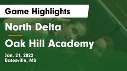 North Delta  vs Oak Hill Academy  Game Highlights - Jan. 21, 2022