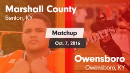 Matchup: Marshall County vs. Owensboro  2015