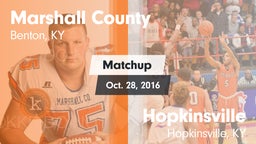 Matchup: Marshall County vs. Hopkinsville  2016