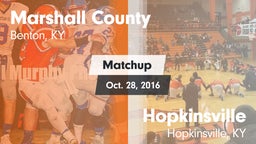 Matchup: Marshall County vs. Hopkinsville  2015