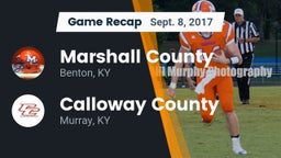 Recap: Marshall County  vs. Calloway County  2017